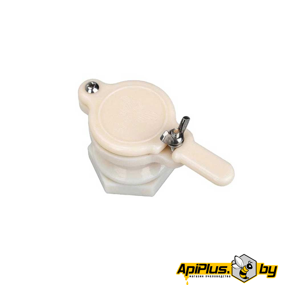 Кран сливной d-40 белый (пластик) от интернет-магазина apiplus.by