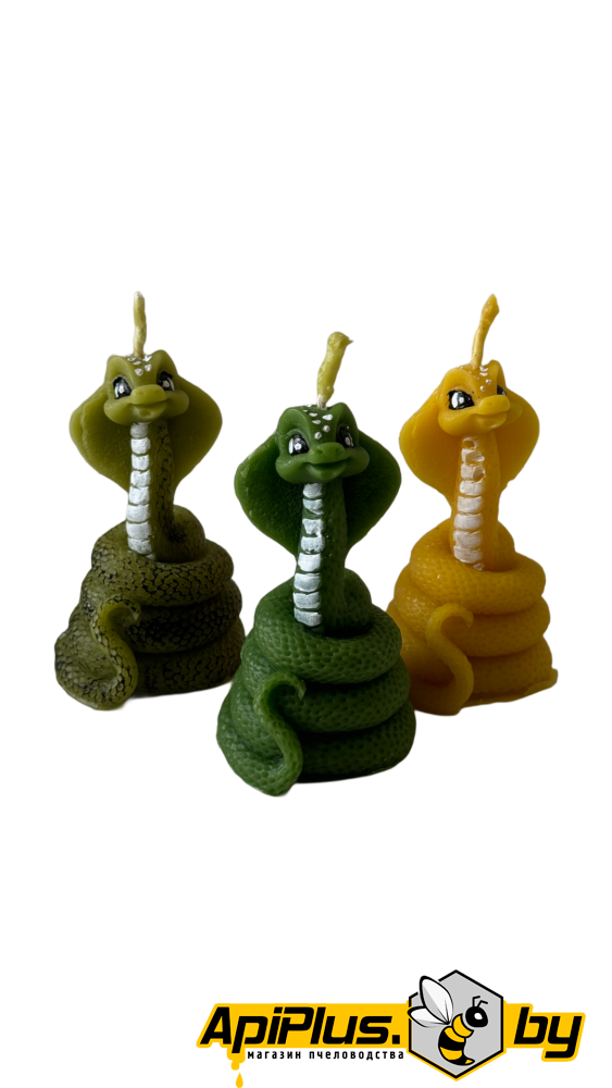 Свеча "Змейка" (восковая) от интернет-магазина apiplus.by