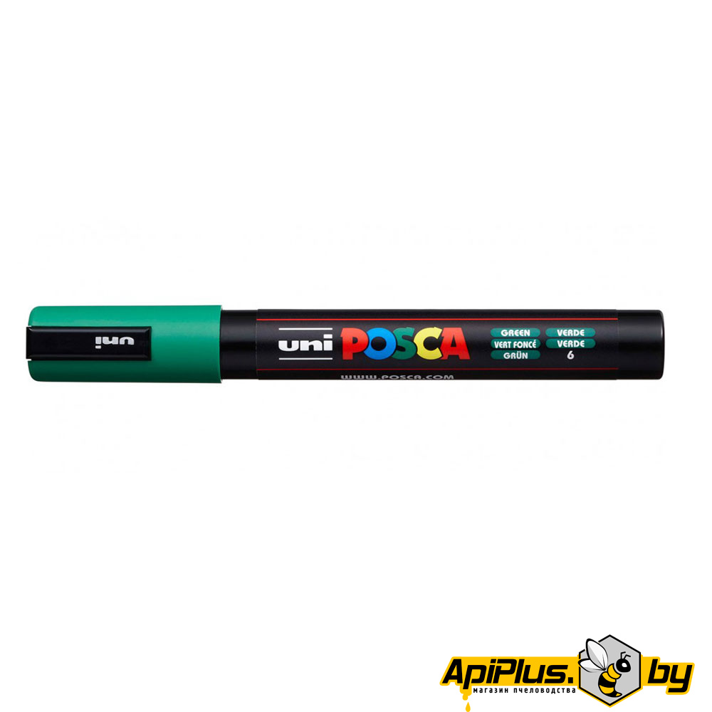 Маркер POSCA 5М зеленый от интернет-магазина apiplus.by