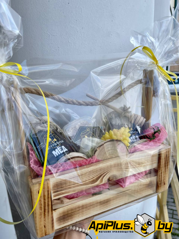 Подарочный набор в деревянном боксе от интернет-магазина apiplus.by