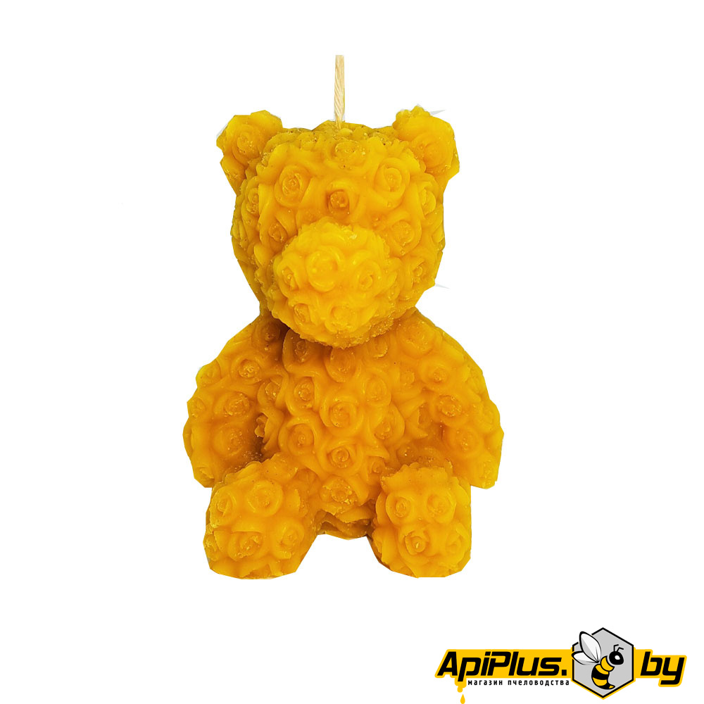 Свеча "Мишка" (восковая) от интернет-магазина apiplus.by