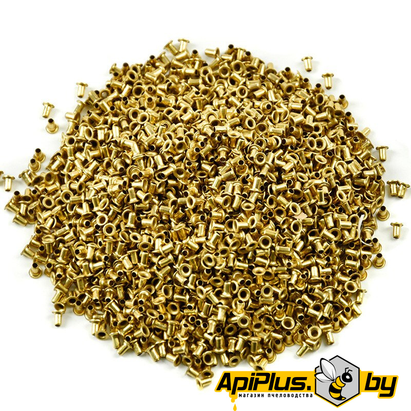 Втулки омедненные для рамок (100 гр, d-4,03 мм, L-6,53 мм) от интернет-магазина apiplus.by