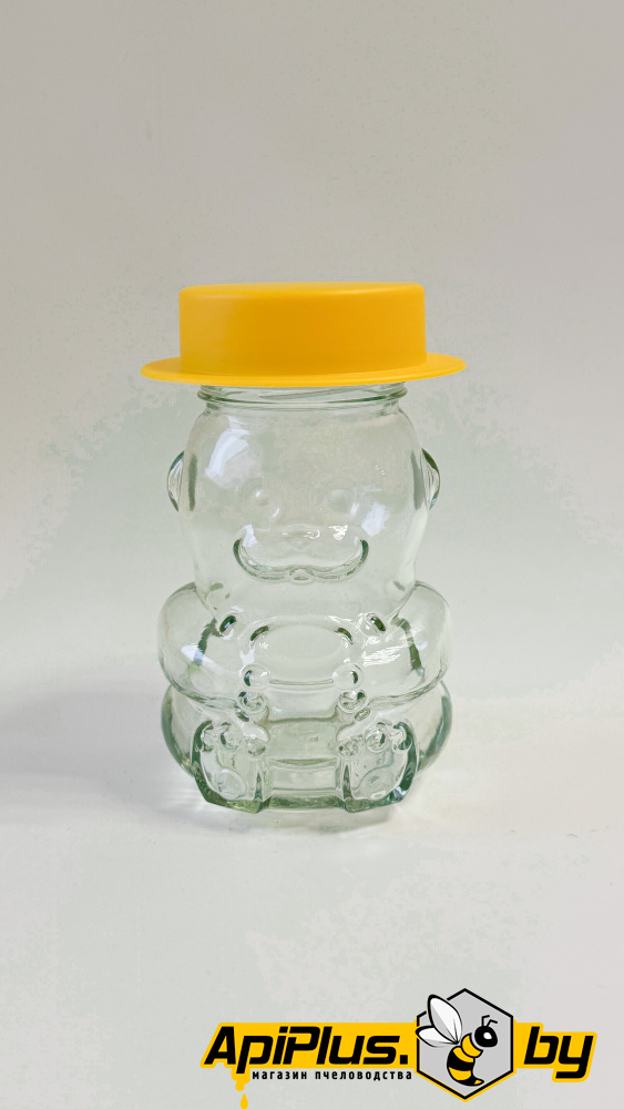 Банка мишка 0,275 л (стеклянная) от интернет-магазина apiplus.by