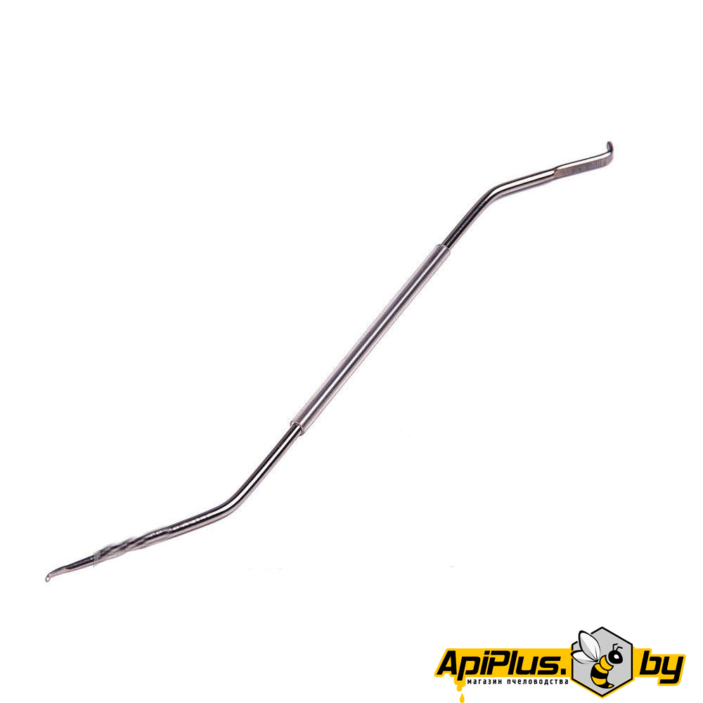 Шпатель двухсторонний металлический для переноса личинок от интернет-магазина apiplus.by