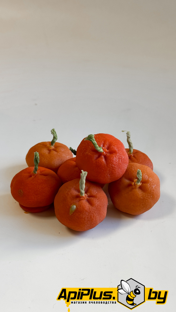 Свеча "Мандарин" (восковая) от интернет-магазина apiplus.by