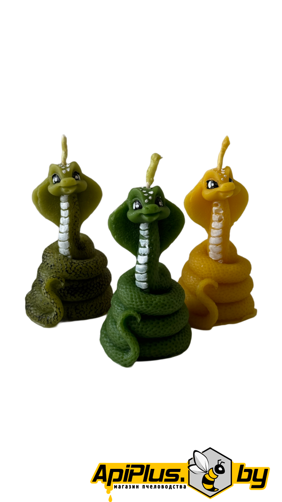 Свеча "Змейка" (восковая) от интернет-магазина apiplus.by