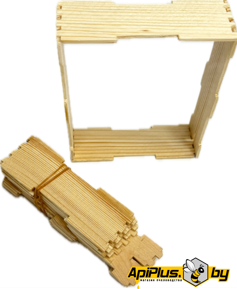 Комплект рамок №4 для сотового меда (дерево) от интернет-магазина apiplus.by