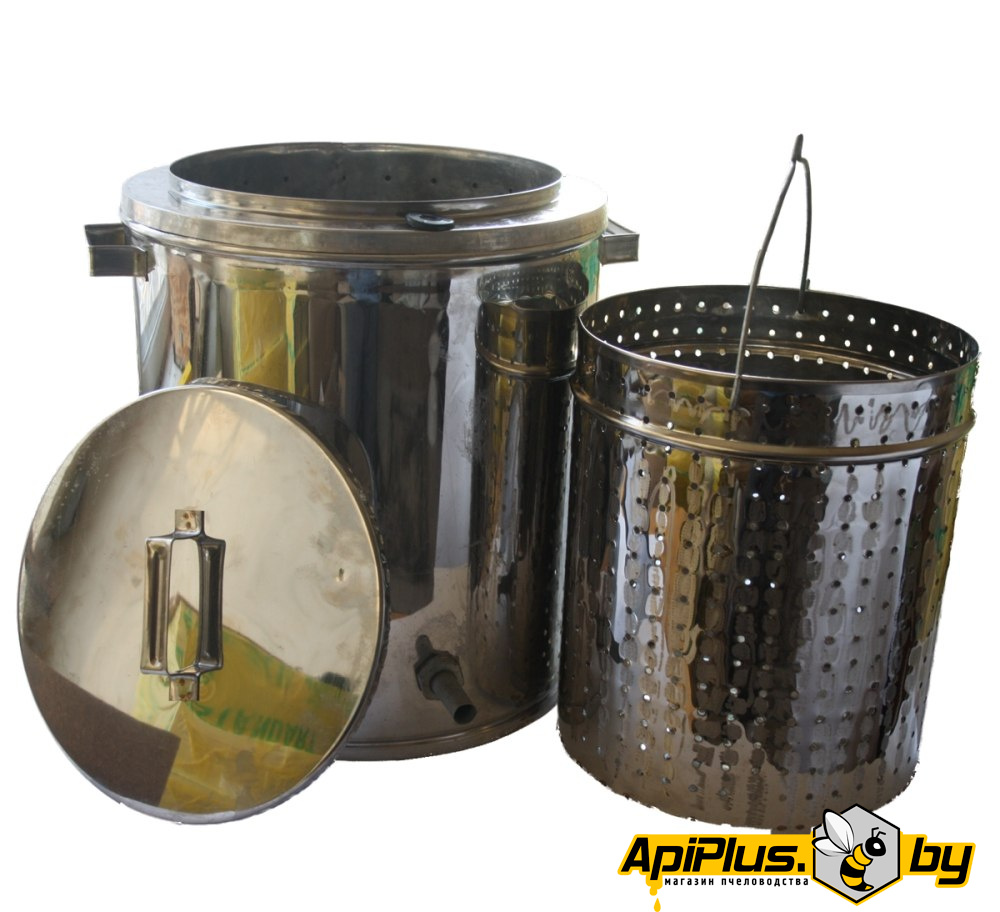 Воскотопка паровая 17 л (нержавейка, Беларусь) от интернет-магазина apiplus.by
