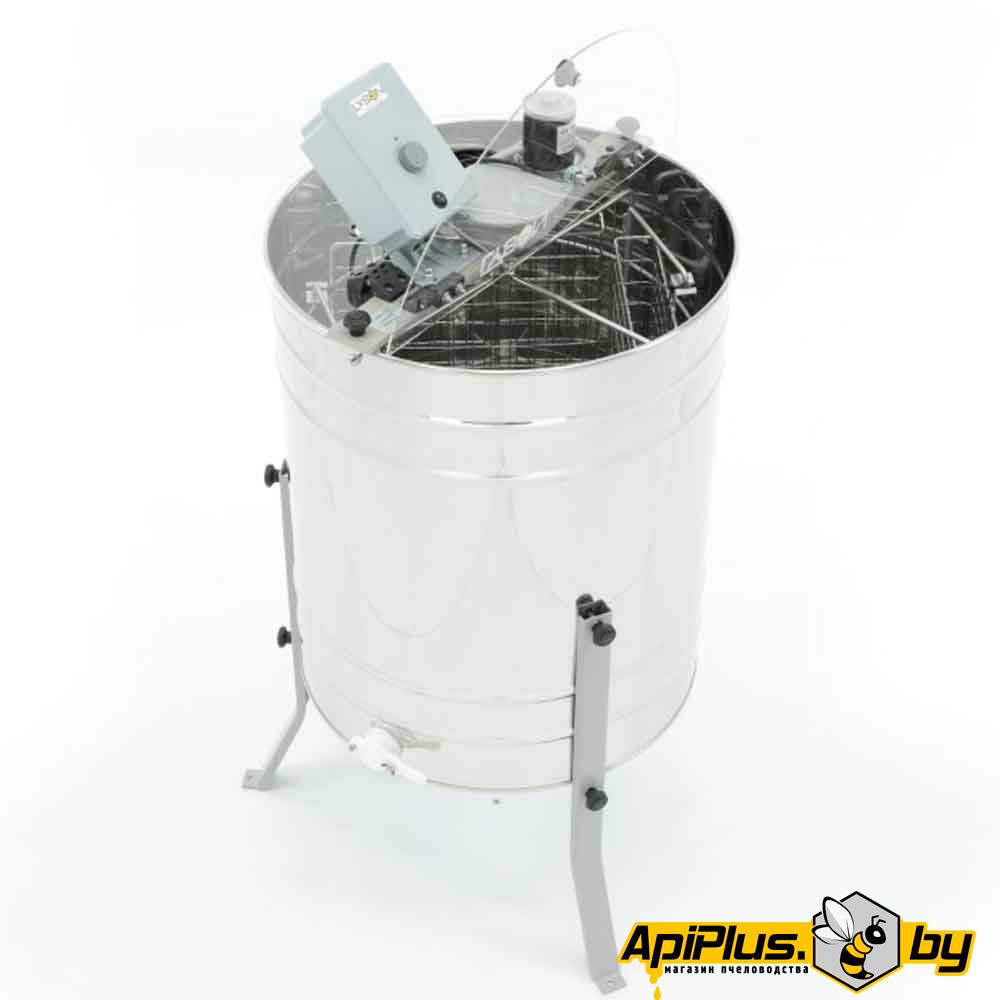 Медогонка 4-х рамочная бак РБ, привод Lyson, клапан пластик от интернет-магазина apiplus.by