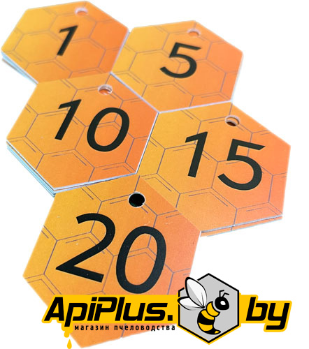 Номера для ульев (комплект 1-20) от интернет-магазина apiplus.by