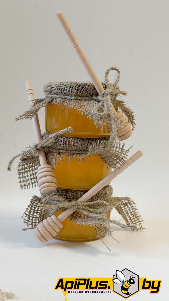 Подарочный набор в мешковине 250 гр от интернет-магазина apiplus.by
