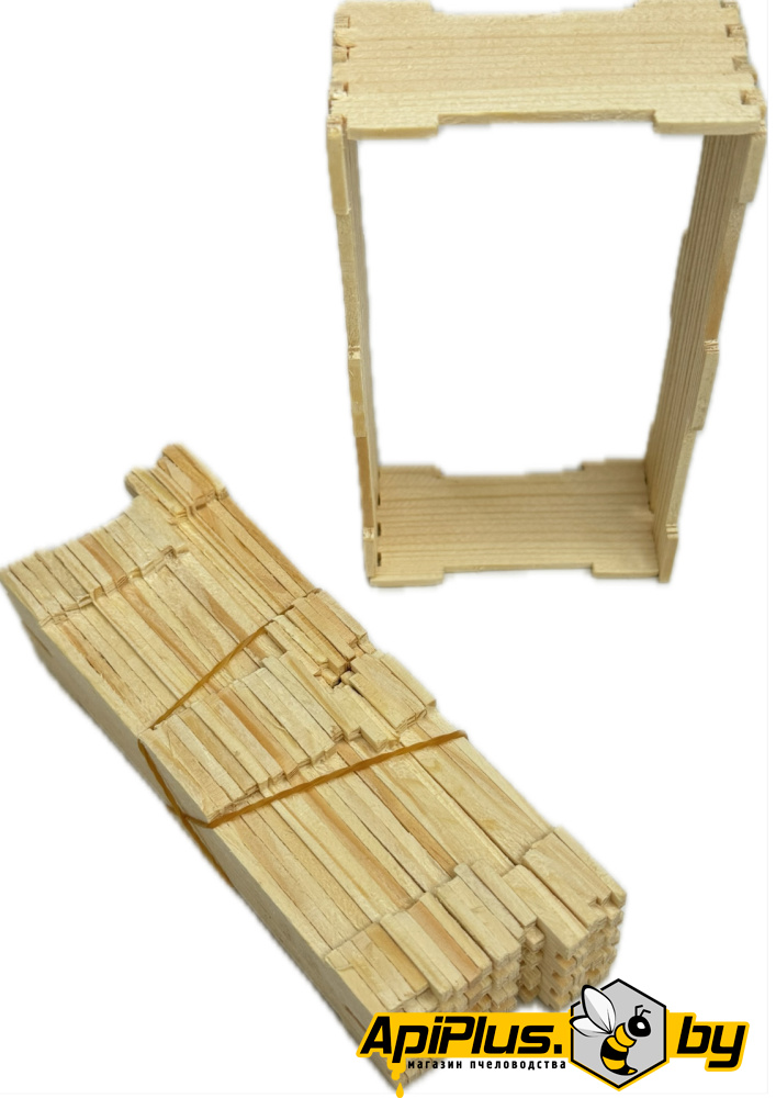 Комплект рамок №6 для сотового меда (дерево) от интернет-магазина apiplus.by