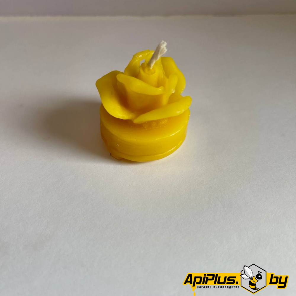 Свеча "Роза-3" (воск) от интернет-магазина apiplus.by