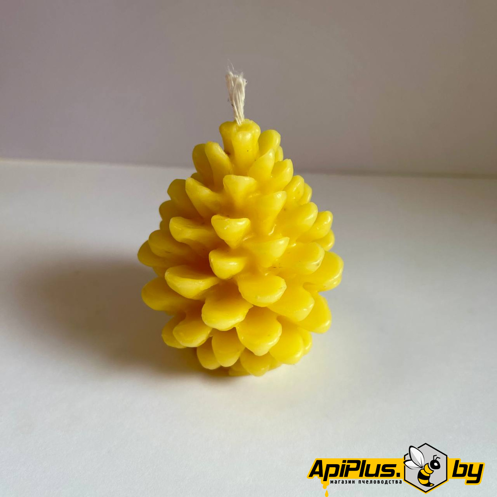 Свеча "Шишка" (воск) от интернет-магазина apiplus.by