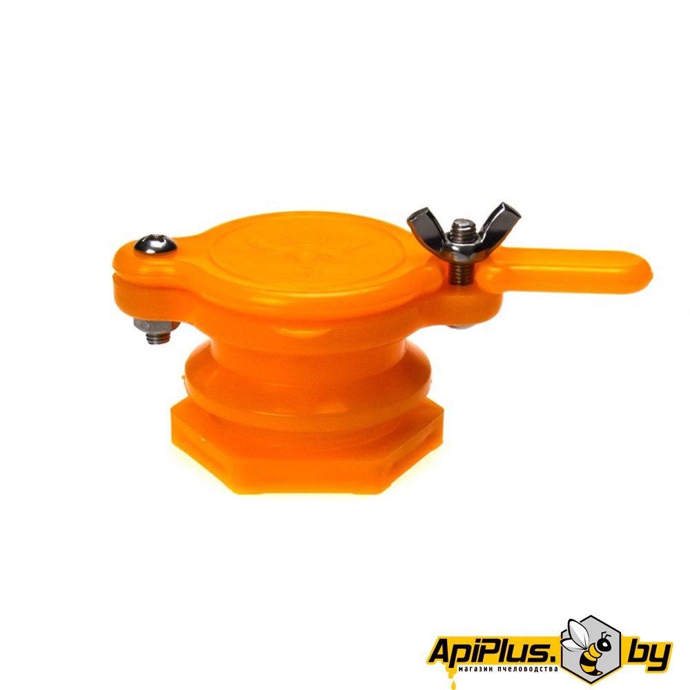 Кран сливной для медогонки d-37 мм (пластик) от интернет-магазина apiplus.by