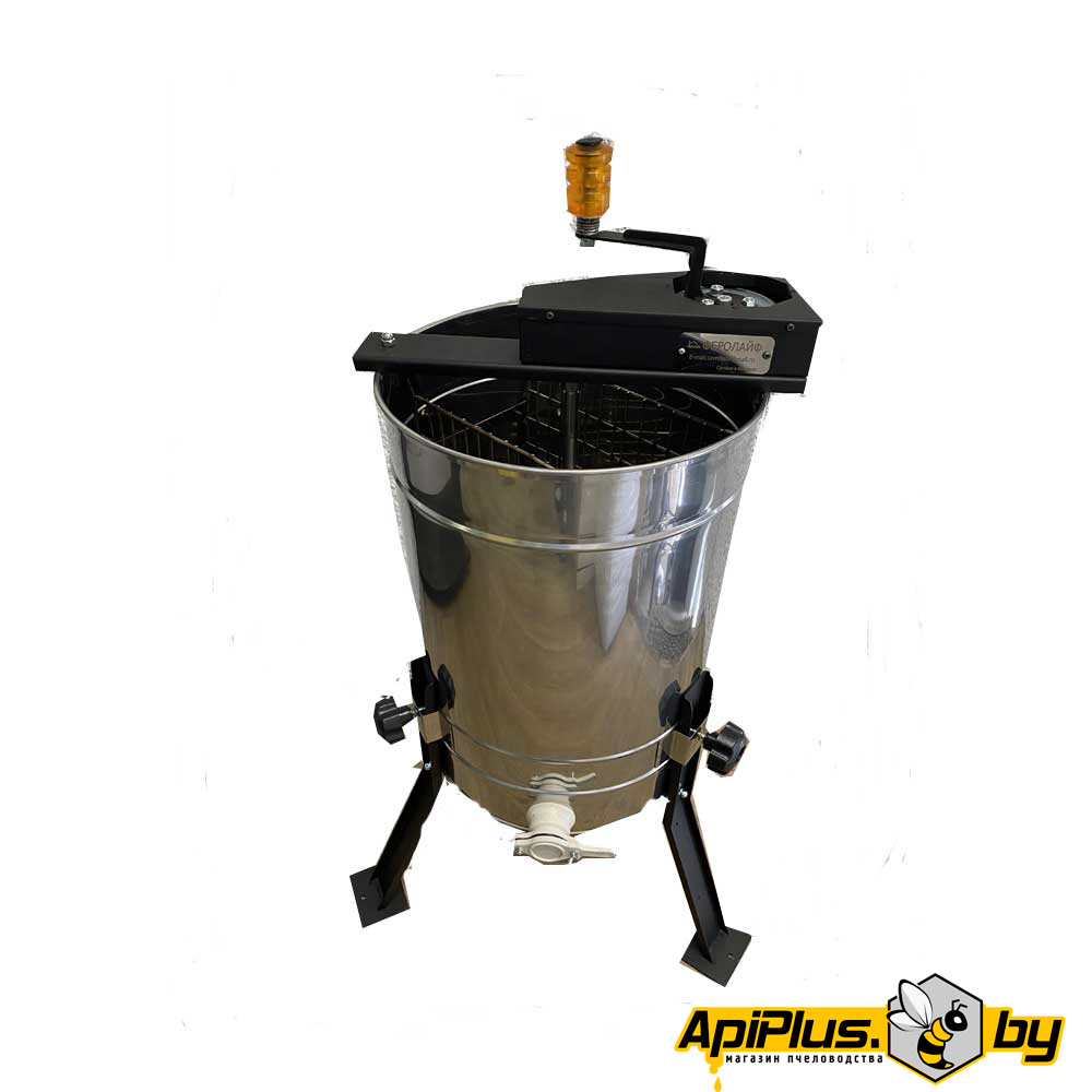 Медогонка ручная, 2-х рамочная, необоротная "Малютка" (Беларусь) от интернет-магазина apiplus.by